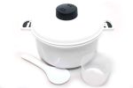 Food-Grade Microwaveable 10-Cup Kitchen Pressure Cooker & Steamer w/ Cup & Paddle, 2.5 Quart Capacity by Pride Of India 80 oz