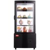 VEVOR Refrigerated Display Case, 3 Cu.Ft./85L Countertop Pastry Display Case, 3-Tier Commercial Display Refrigerator with LED Lighting, TURBO Cooling