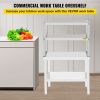 VEVOR Double Overshelf, Double Tier Stainless Steel Overshelf, 30 in. L x 12 in. W Double Deck Overshelf