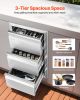 VEVOR Outdoor Kitchen Drawers 15" W x 25.4" H x 19" D, Box Frame Style Flush Mount BBQ Drawers with Stainless Steel Handle