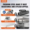 VEVOR Stainless Steel Prep Table, 24 x 48 x 34 Inch, Heavy Duty Metal Worktable with 3 Adjustable Height Levels