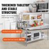 VEVOR Double Overshelf, Double Tier Stainless Steel Overshelf, 12 x 60 Inch Double Deck Overshelf