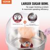 VEVOR Electric Cotton Candy Machine, 1000W Candy Floss Maker, Commercial Cotton Candy Machine with Cover, Stainless Steel Bowl, Sugar Scoop, Drawer