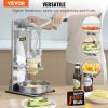 VEVOR Commercial French Fry Cutter with 4 Replacement Blades, 1/4″ and 3/8″ Blade Easy Dicer Chopper, 6-wedge Slicer and 6-wedge Apple Corer