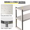 VEVOR Double Overshelf, Double Tier Stainless Steel Overshelf, 60 in. Length x 12 in. Width Double Deck Overshelf