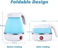 Foldable Electric Kettle, Camping Kettle, Mini Travel Kettle, Silicone Electric Water Boiler, Tea, Coffee Kettle