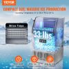 VEVOR Commercial Ice Maker, 120lbs/24H, Ice Maker Machine, 50 Ice Cubes in 12-15 Minutes