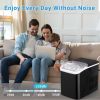 Countertop Ice Makers,26.5lbs in 24Hrs, 9 Cubes Ready in 8 Mins, Self-Cleaning Portable Ice Machine with Ice Scoop and Basket