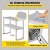 VEVOR Double Overshelf, Double Tier Stainless Steel Overshelf, 30 in. L x 12 in. W Double Deck Overshelf