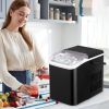 Countertop Ice Makers,26.5lbs in 24Hrs, 9 Cubes Ready in 8 Mins, Self-Cleaning Portable Ice Machine with Ice Scoop and Basket